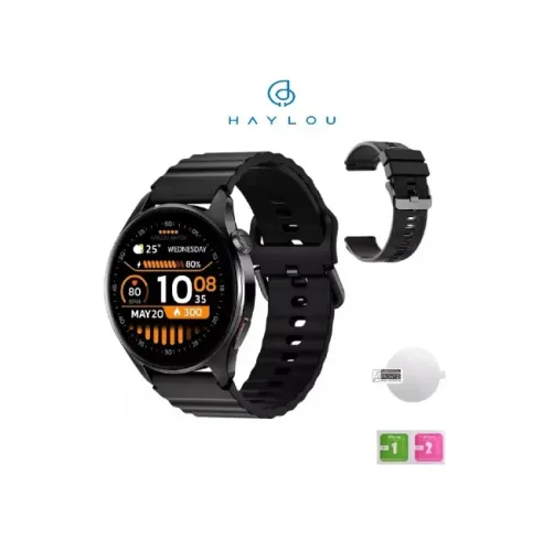 Relógio Inteligente Haylou Smartwatch 4S Gps Integrado Tela 1.43" Amoled Pulseira Extra