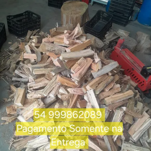 Lenha de eucalipto bem seca 
