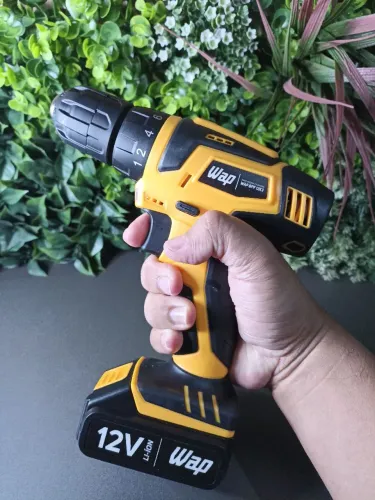 Parafusadeira Furadeira WAP 12V Kit Completo com Maleta - Melhor Custo-Benefício