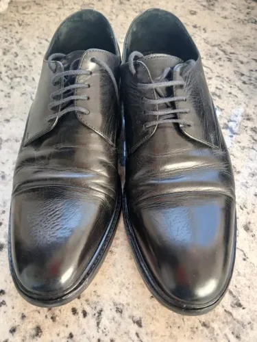 Sapato masculino em couro pelica preto número 41.