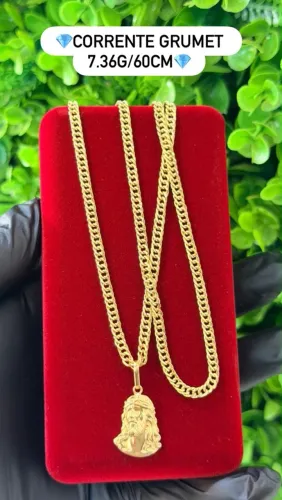 Corrente de ouro 18k 7.36g Nova | Qualidade é comigo | Chama
