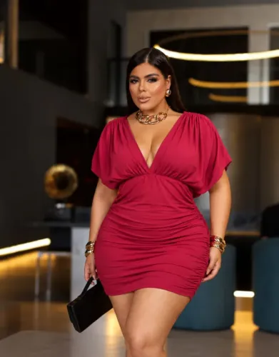 Vestido feminino poliamida premium todo forrado marsala plus size 42 ao 52