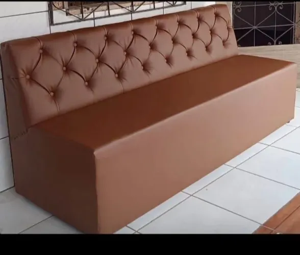 Sofá sib encomenda 1,20m RS 799,00 top couro, contato 98- *