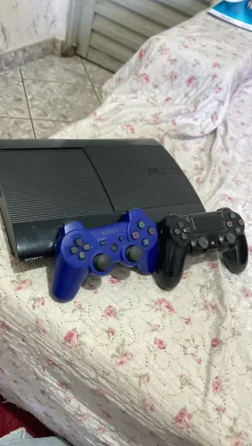 PS3 desbloqueado boa condição, controle de PS3 e PS4, controle de PS3 com drift