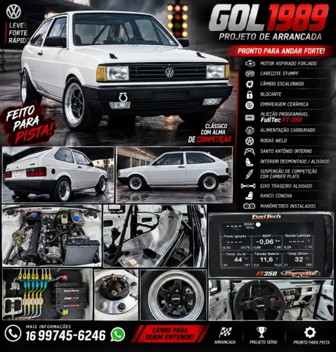 Volkswagen Gol 1.6 MI/ 1.6i 2P (álcool) 1984