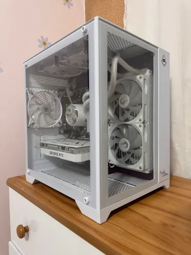 PC Gamer White Seminovo - 32gb - 1TB - Ryzen 5 5500 - RTX3050