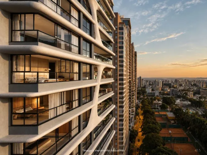 Auro Authentic no Marista, 264 m²com varanda, piscina e vista definitiva