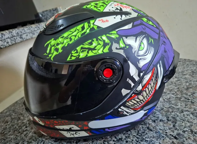CAPACETE MIXS FOKKER FOSCO CORINGA FUMÊ TAMANHO 62