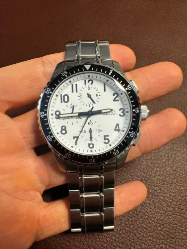 Relógio Guess Branco Aço