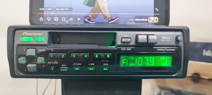 Radio Toca Fitas Pioneer Keh-1900 Com Bluetooth Top