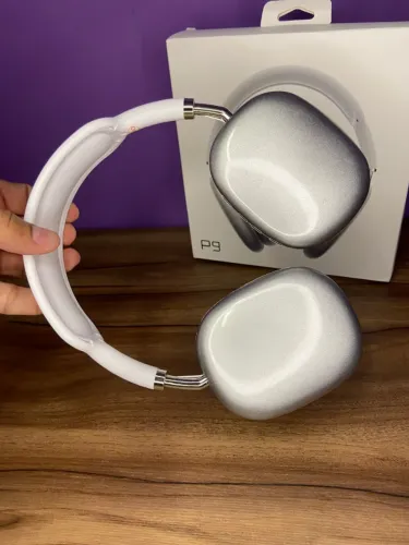 Fone de ouvido Headphone Bluetooth iOS Android P9 branco an3