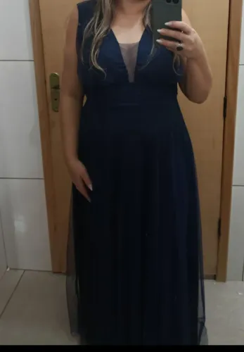 Vestido festa azul  
