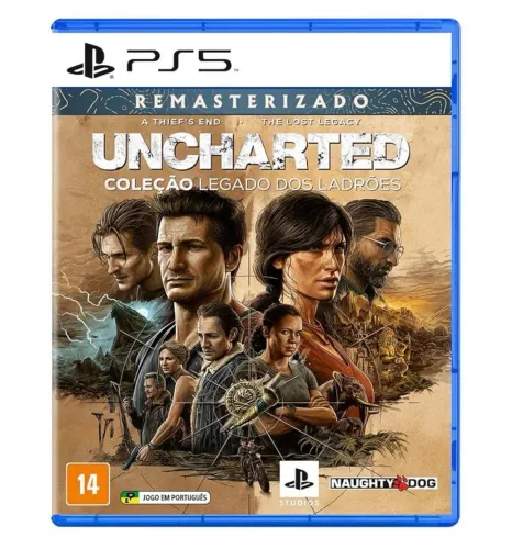 Uncharted Coleção Legado Dos Ladrões Ps5 Mídia Física Lacrado
