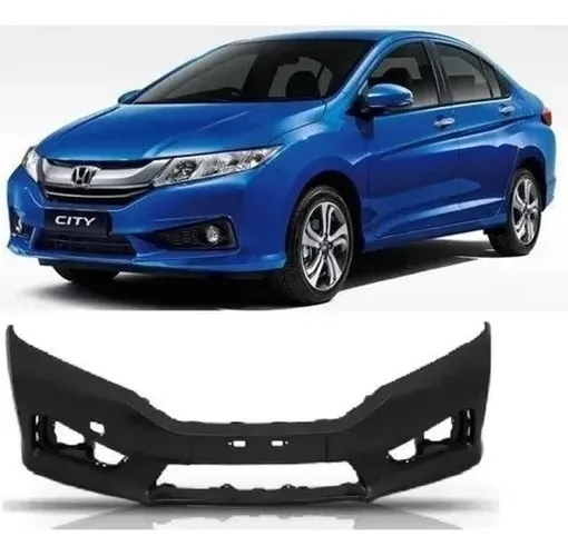 Capa Parachoque Dianteiro Honda City 2015 2016 2017 Com Furo