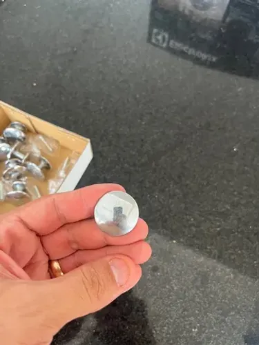 Puxador de aço prateado classico conjunto