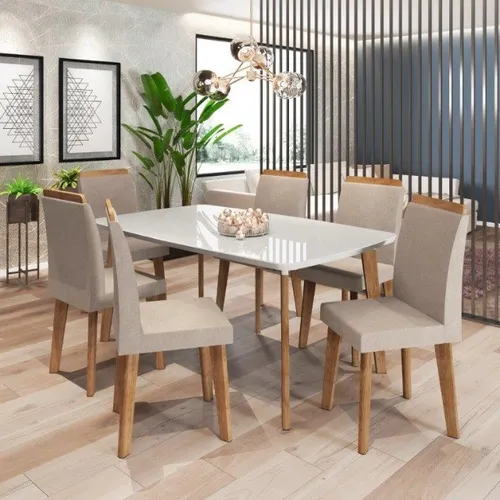 Conjunto de mesa de Jantar Jack 6 Lugares Modelo Retrô ! Frete Grátis !