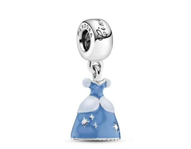 Charm Cinderela Vestido Azul e branca de neve