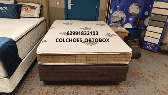 Base e Colchão Casal todo na espuma D65