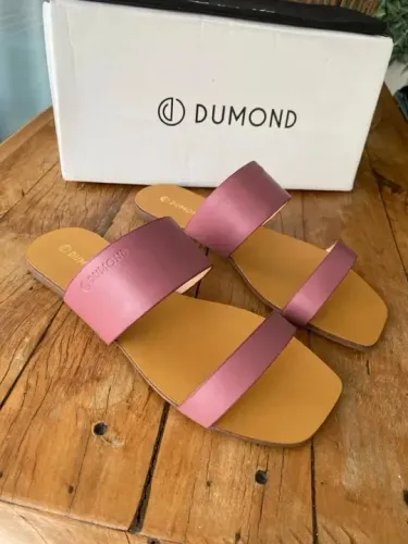 Sandália Rasteira Dumond - Rosa - Nova
