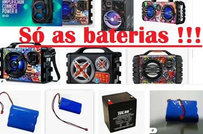 Bateria p/ caixinha de som 12v, 7,4v, 3,7v.....Consulte !