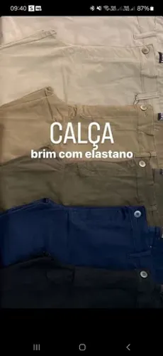 Calças Brim c/ Lycra 