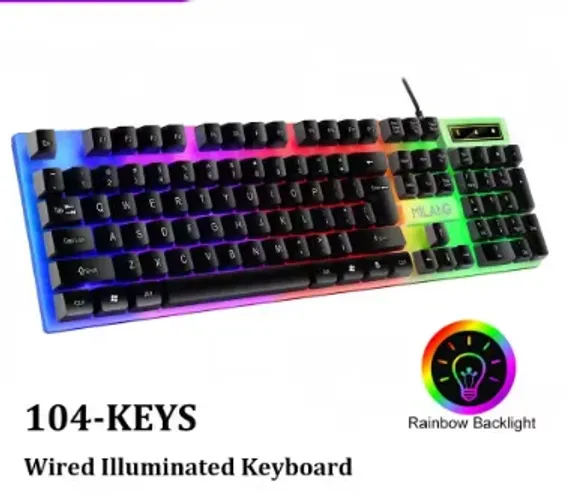 Teclado Gamer Conexão USB Teclas RGB Retroiluminadas z891