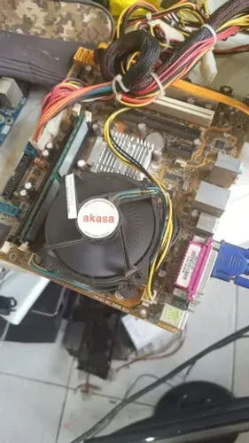 Kit placa mae DDR2 mais processador e cooler