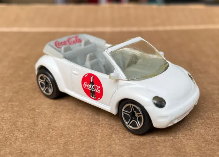 Matchbox VW Beetle Coca-Cola raro coleção antigo colecionador