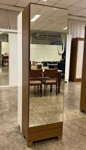 Armário Multiuso Premium Sapateira 1 Porta Espelhada