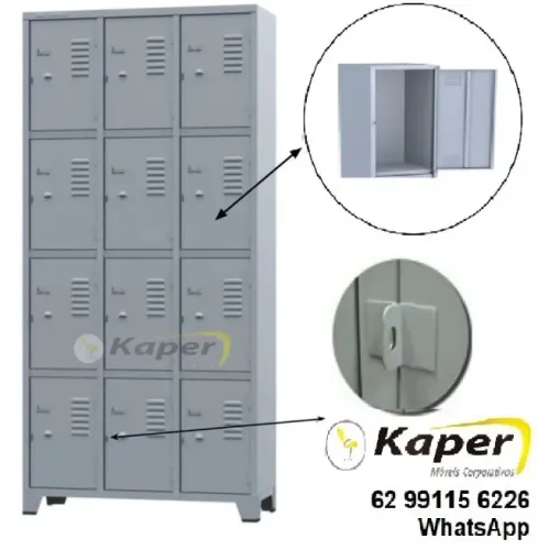 Roupeiro armario 12 portas aço ( Produto novo )