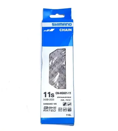 Corrente Bicicleta Shimano Deore Hg601 11 velocidades 116 Elos Dyna Sys 2954