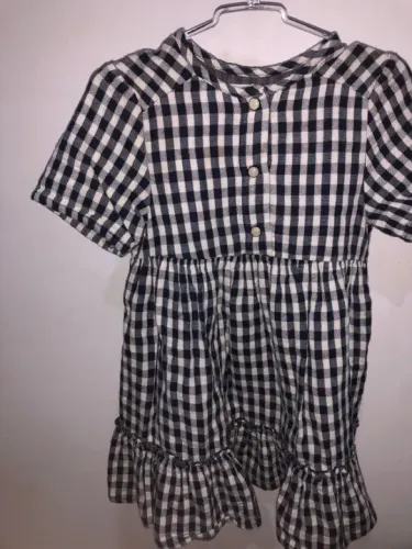 Vestido Xadrez Infantil Zara ( 3-4 Anos )