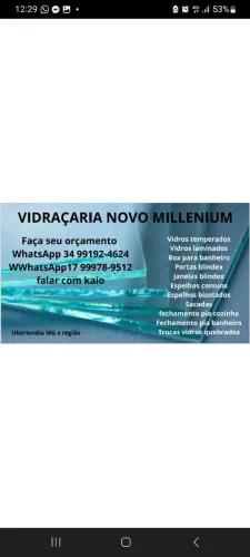 Vidraçaria novo millenium