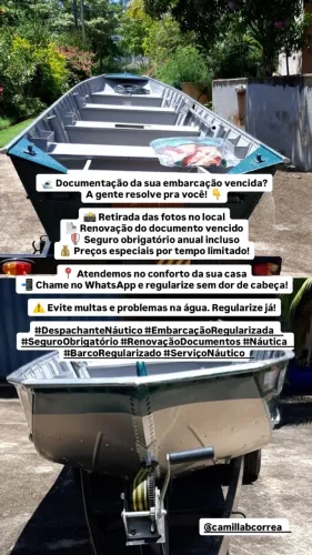 Renovação documento barco bote lanche arrais cir jet ski