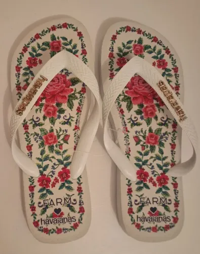 Chinelo Havaianas Farm Flor de Realeza 37/38 (Ler Anúncio!)