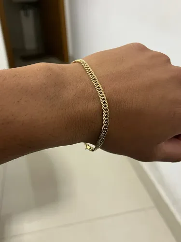 Pulseira Fina de Ouro18k 