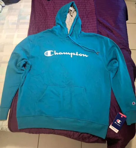 Moletom Champion Azul Turquesa