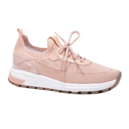 Tênis em Malha Knit Quartzo / Nude Rosé Jorge Bischoff