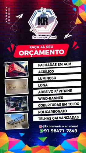 Fachada luminosos placa acm lona acrílico