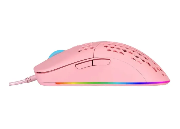 Mouse Gamer VX Void, 7600 DPI, Led RGB, USB 1.8m, Rosa - Vinik