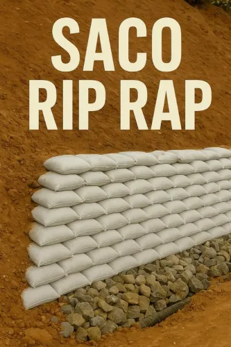 Saco de ráfia para rip rap