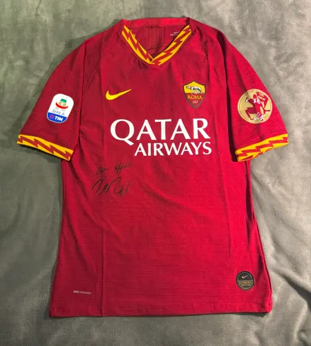 Camisa Roma 2019 - De jogo autografada - De Rossi