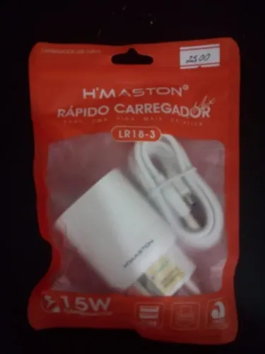 CARREGADOR 2 USB 15W  TIPO C E V8 