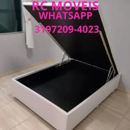 Cama Box Baú Casal Inteiriço 1.38x1.88 - Qualidade, Conforto e Durabilidade