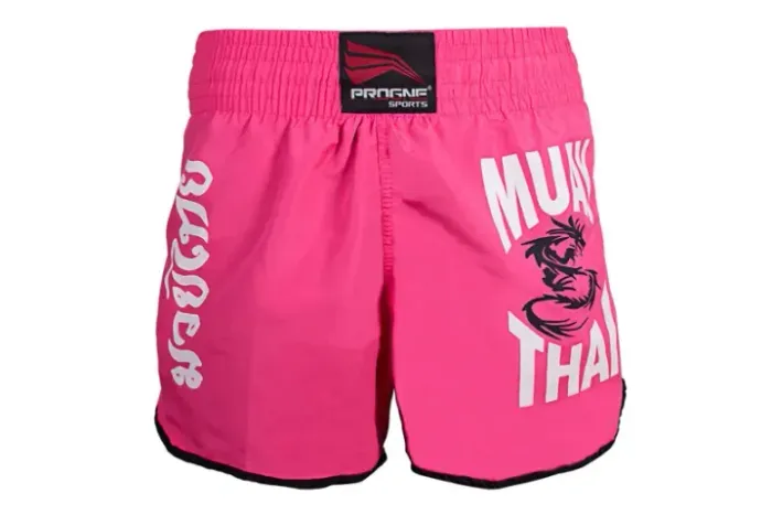 SHORT MUAY THAI FEMININO PROGNE SPORTS PINK
