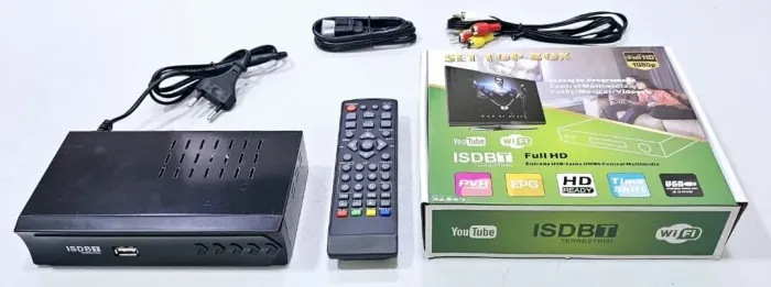 Conversor Digital Receptor ISDBT Full HD com Wi-Fi