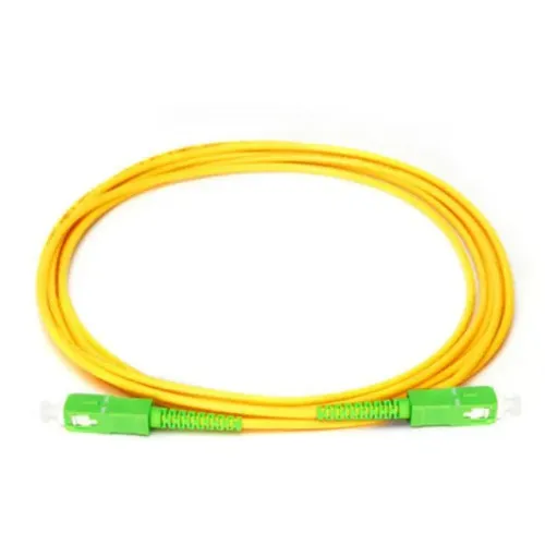 Cabo De Fibra Ótica Patch Cord Sc/apc-sc/apc Sx Sm  1m   verde  1831          d208