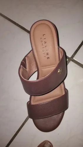 Lia line tamanco novo em couro número 35