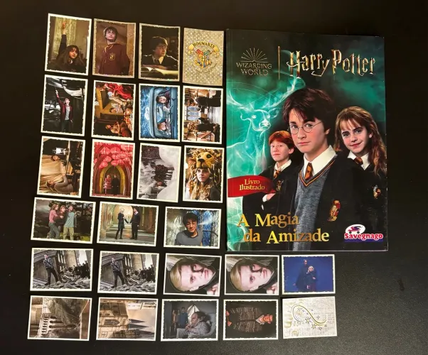 Álbum de figurinha Harry Potter + Figurinhas