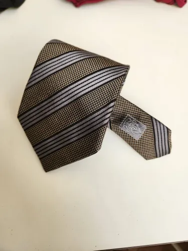 Gravata de seda da Gucci cinza